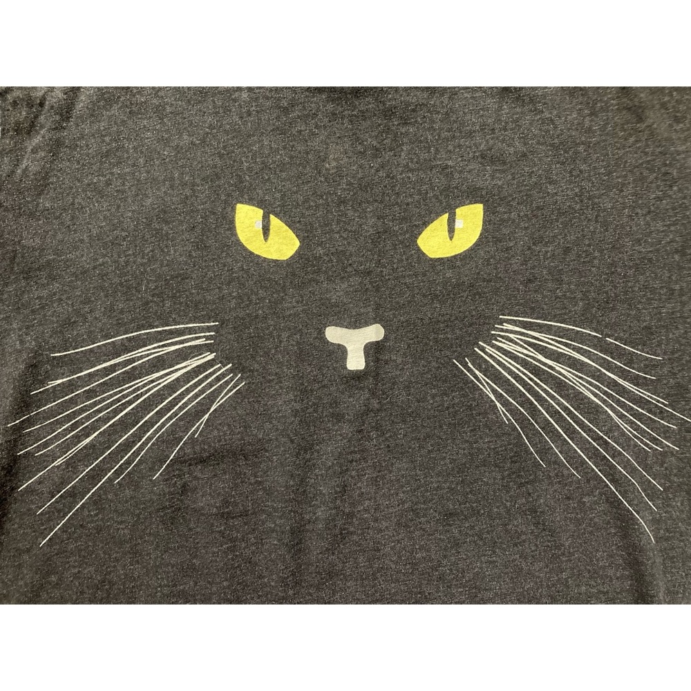 ‘Black cat Moonlight Magic spell cutoff crop top - Picture 4 of 7